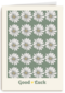 Good luck kaart met witte bloemetjes