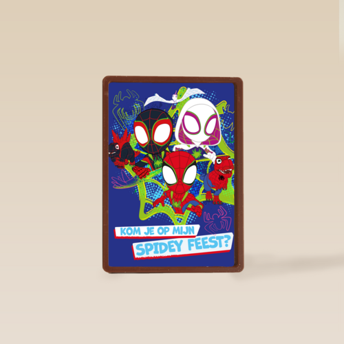 Uitnodiging Spidey feestje
