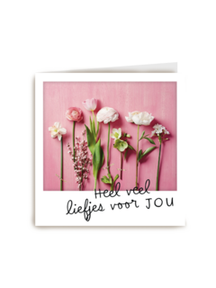 polaroid kaart heel veel liefjes voor jou