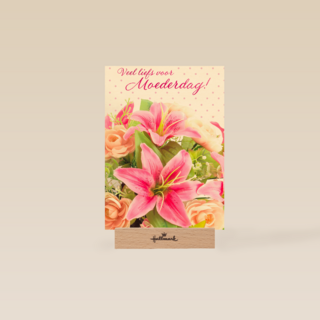 moederdag kaart klassiek veel liefs voor moederdag lelie