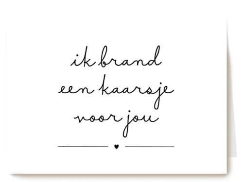 Kaarsje branden