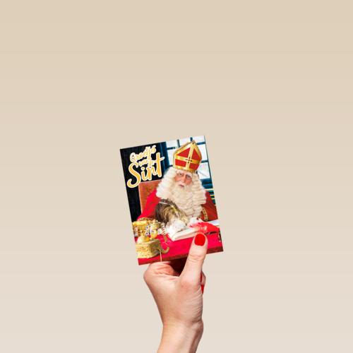 Sinterklaaskaart Groetjes van Sint