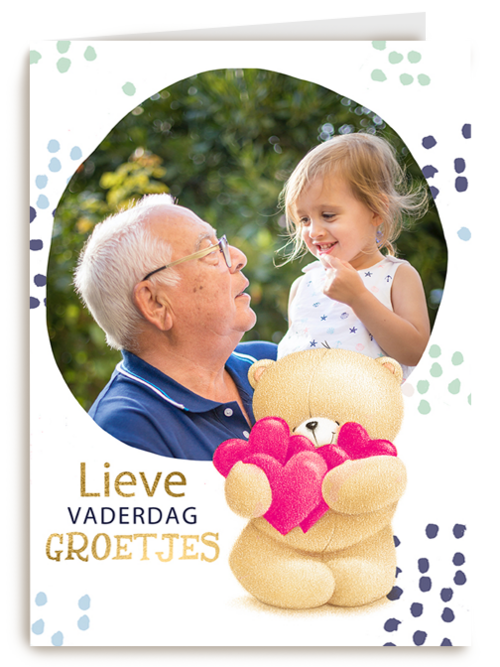 vaderdag fotokaart forever friends lieve vaderdag groetjes