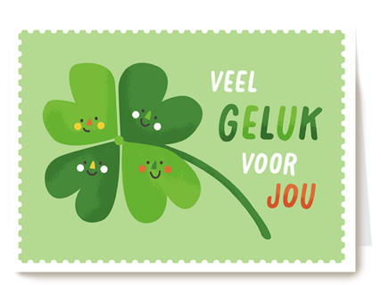 Kinderpostzegels Veel Geluk Voor Jou