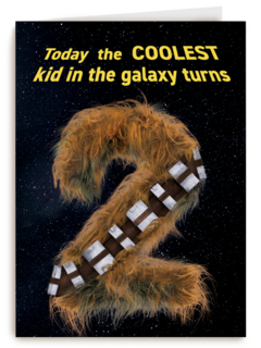 Star Wars verjaardagskaart 2 jaar