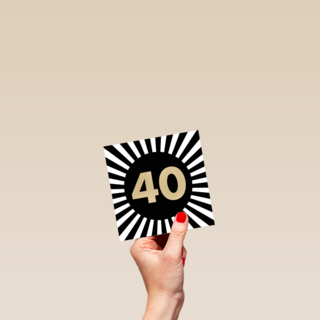 40 in het middenpunt