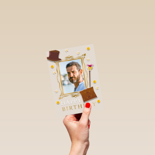 Happy Birthday Willy Wonka fotokaart