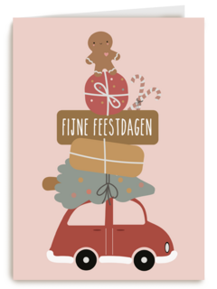 Fijne feestdagen auto Eef Lillemor