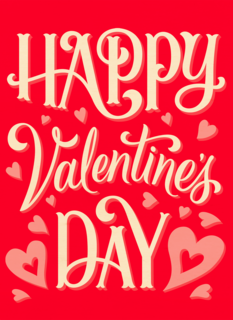 Valentine Happy Valentines Day Red