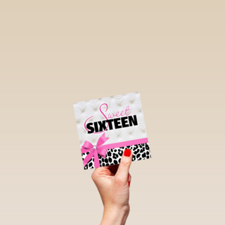 sweet sixteen roze strik