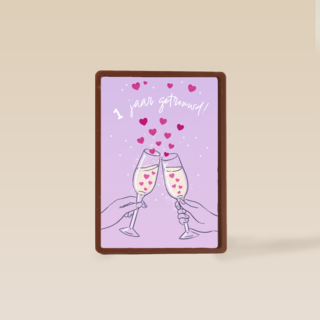 1 jaar getrouwd bubbel hartjes