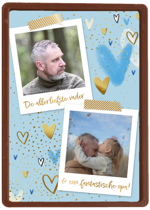 De allerliefste vader en fantatische opa fotokaart