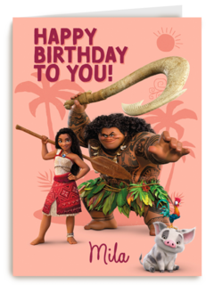 Disney Vaiana Happy Birthday To You