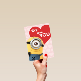 valentijn minion eye love you