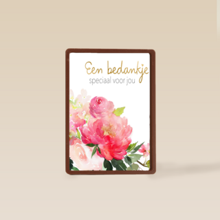 bedanktkaart een bedankje speciaal voor jou