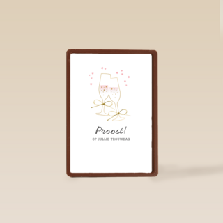 Proost op jullie trouwdag