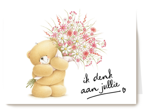 Sterktekaart Forever Friends ik denk aan jullie