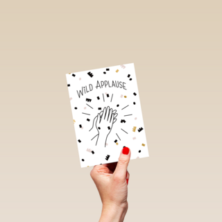 wild applause with confetti