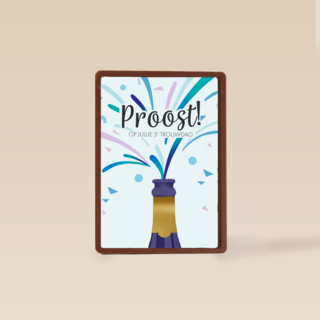 Proost op jullie 5e trouwdag