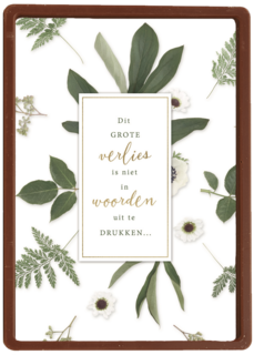 botanical kaart dit grote verlies is niet in woorden uit de drukken