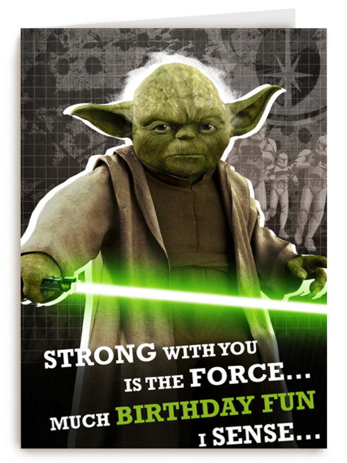 Star Wars Yoda much birthday fun