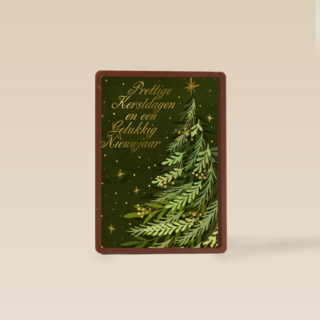 Kerstkaart stijlvolle kerstboom