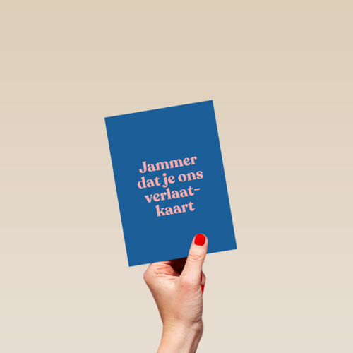 collega afscheid kaart andc jammer dat je ons verlaat kaart