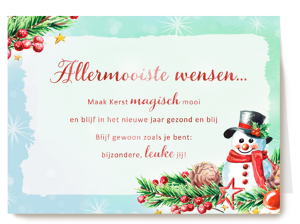 Kerstkaart speciale momenten Maak Kerst magisch mooi
