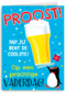 vaderdag kaart pinguin proost