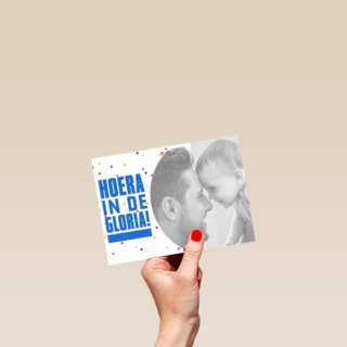 hoera in de gloria blauw