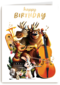 Folio verjaardagskaart dieren orkest