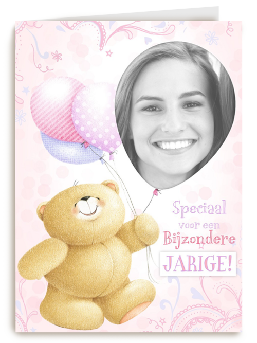 fotokaart forever friends hiep hiep hoera