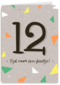 Verjaardagskaart tiener jongen 12