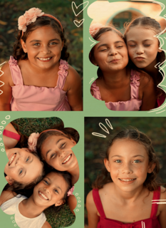 Fotokaart Collage Groen