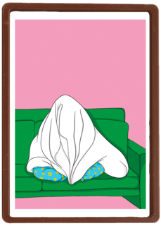 Dekentje op de bank winterdip