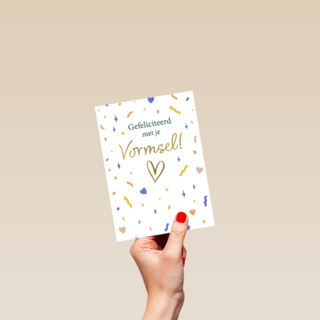 Gefeliciteerd vormsel confetti