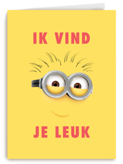 Minions kaart ik vind je leuk