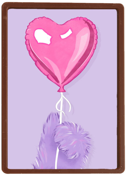Hart Ballon Fluffy hand