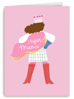 moederdag kaart super mama
