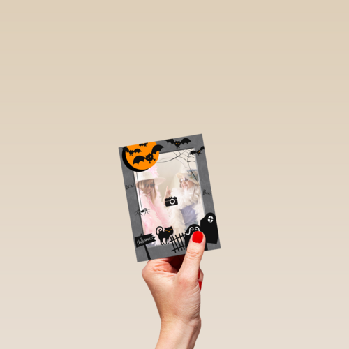 fotokaart halloween begraafplaats