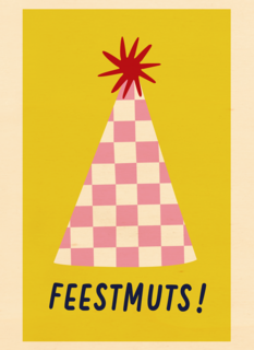 Verjaardagskaart Feestmuts