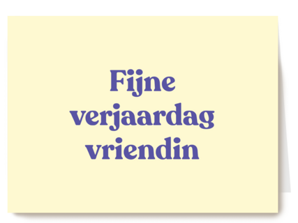 verjaardagskaart vrouw hip fijne verjaardag vriendin