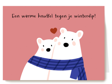 Een warme knuffel tegen je winterdip