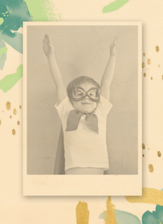 fotokaart splash jongen