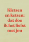 liefde kaart andc kletsen en ketsen