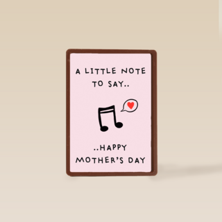 moederdag kaart hip a little note to say happy moeders day