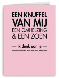 een knuffel van mij