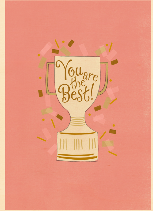 Complimentkaart you are the best