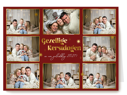 Kerstmis Fotokaart Gezellige Kerstdagen