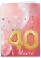 verjaardag kaart leeftijden 40 vrouw ballonnen